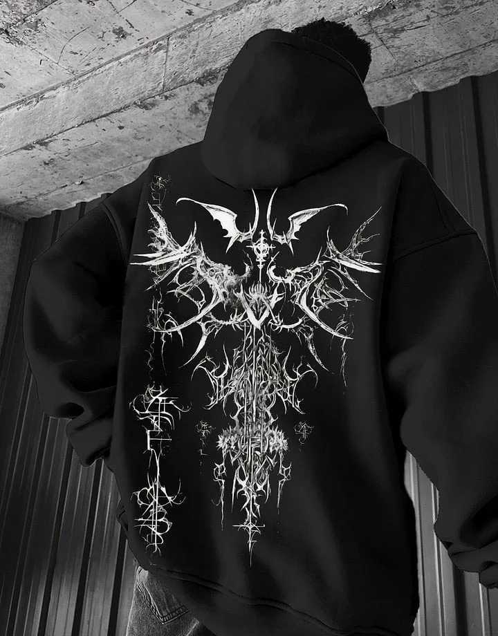 Viking Totem Printed Hoodie Cotton Fce Mens Loose Casual Eagle Super Cool Hoodie Mens Hoodie Sportswear w250425