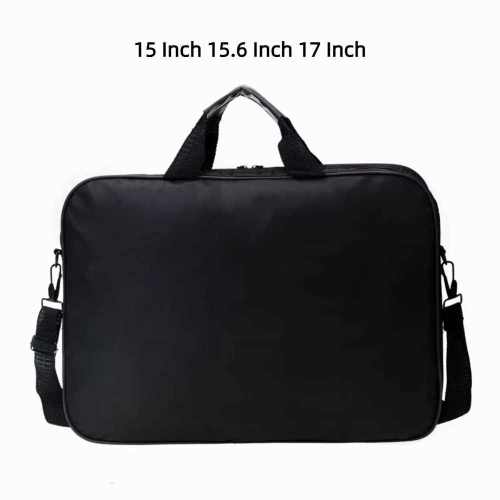 15 Inch 156 Inch 17 Inch Laptop Bag Waterproof Dual Zipper Business Briefcase Black Universal for Lenovo/HuaweiT251125