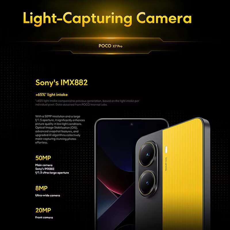POCO X7 Pro 5g Smartphone Edition Dimensity 8400- Ultra 6.67 '' 1.5K AMOLED 120Hz 6000mAh 90W Charging 50MP Camera with OIS