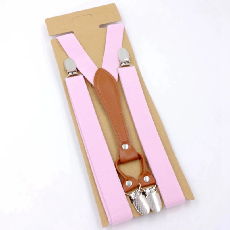 Fashion Suspenders Men Women Adult Leather Trimmed End Y Back Adjustable Elastic Trouser Braces Strap Belt Wedding Party 250425