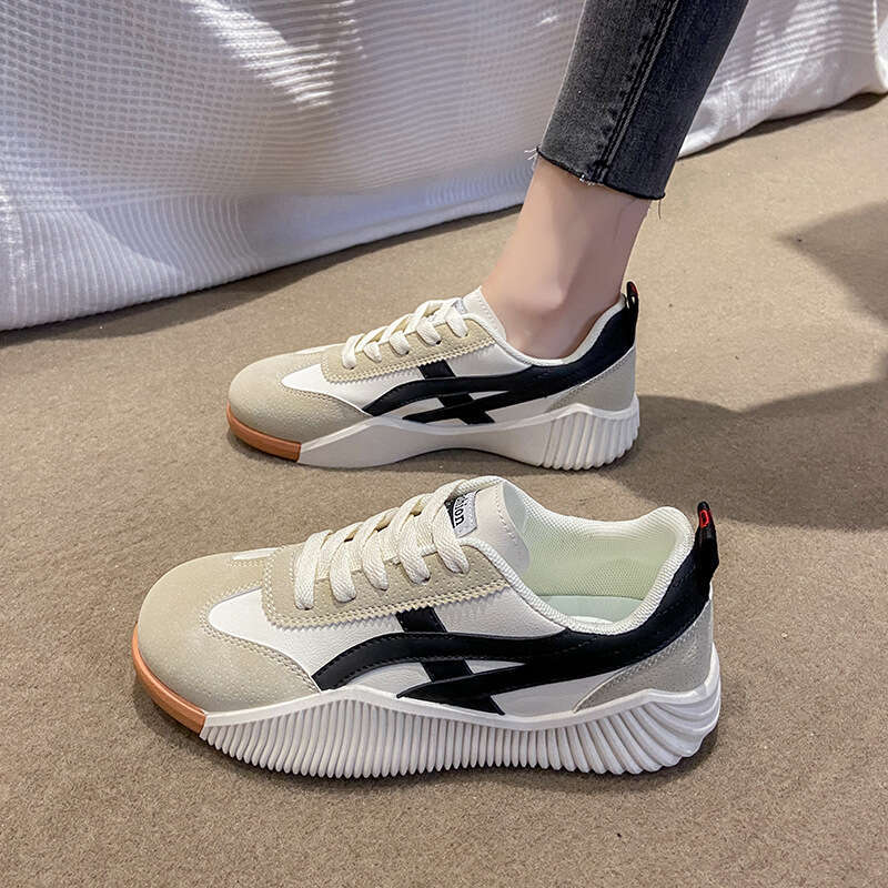 2025 Summer New Korean Flat White Breathable and Casual, Student Board for Women, Running Shoes JH-6617
