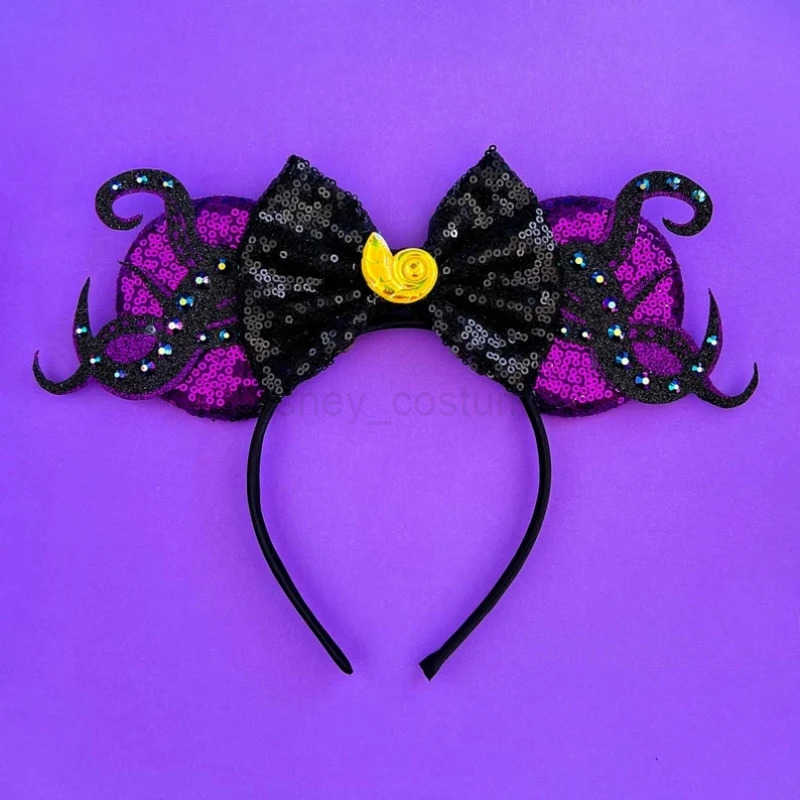 Disney Beauty Fish Head with Female Cute Floor Ears Hair Girl Ariel Pearl Shell Hair Accessories Childrens Party Gift X250425