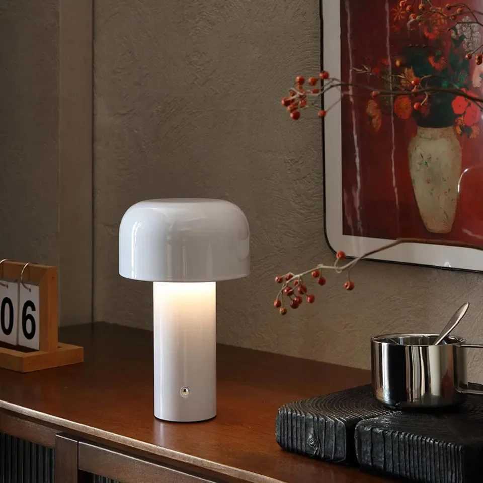 Retro Mushroom LED Table Lamp Bar night lamp Touch Sensor Reading Lamp Infinitely Dimmable Desk Lamp Rechargeable lightingM251125
