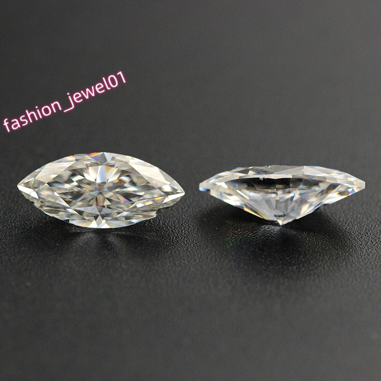 YuyingGems Full Size In-stock Marquise Cut DEF Color VVS Moissanite Loose Diamond Gemstone