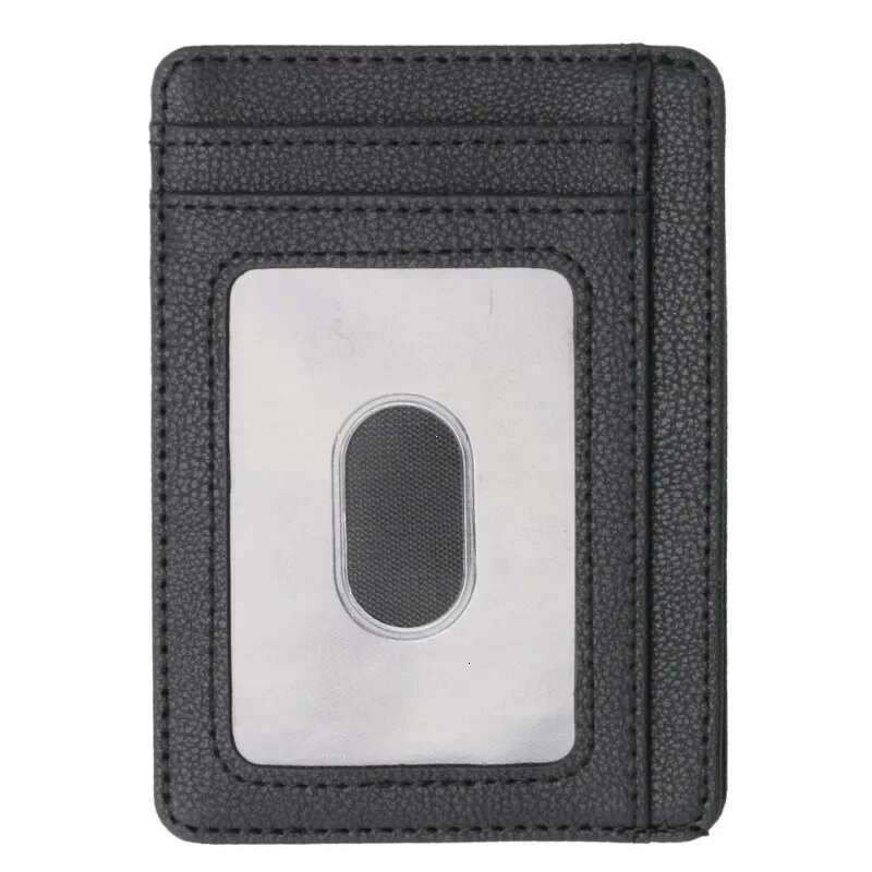 RFID Blocking Business Cover For Case Super Thin Men Leather Credit Holder Card Travel Minimalist Wallet
