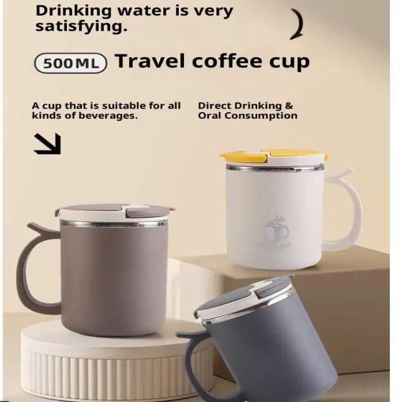Hot Water Drinks Cup Leak Proof Tumbler Double Wall Thermal Coffee Mug Stainless Steel Cold And Y251125