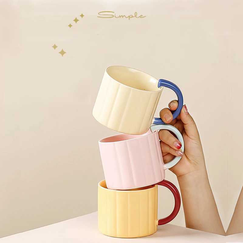 350ml Simple Ceramic Mug Nordic Style Creative Cute Water Cup Home Coffee Breakfast Cup Tea Milk Cup Send Friends Gift Y251125