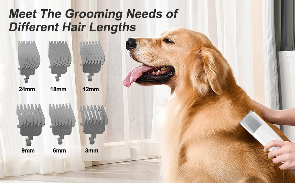 7 in 1 Multi-function Pet Grooming Set for Dogs and Cats, Vacuum Shaver and Grooming Scissors