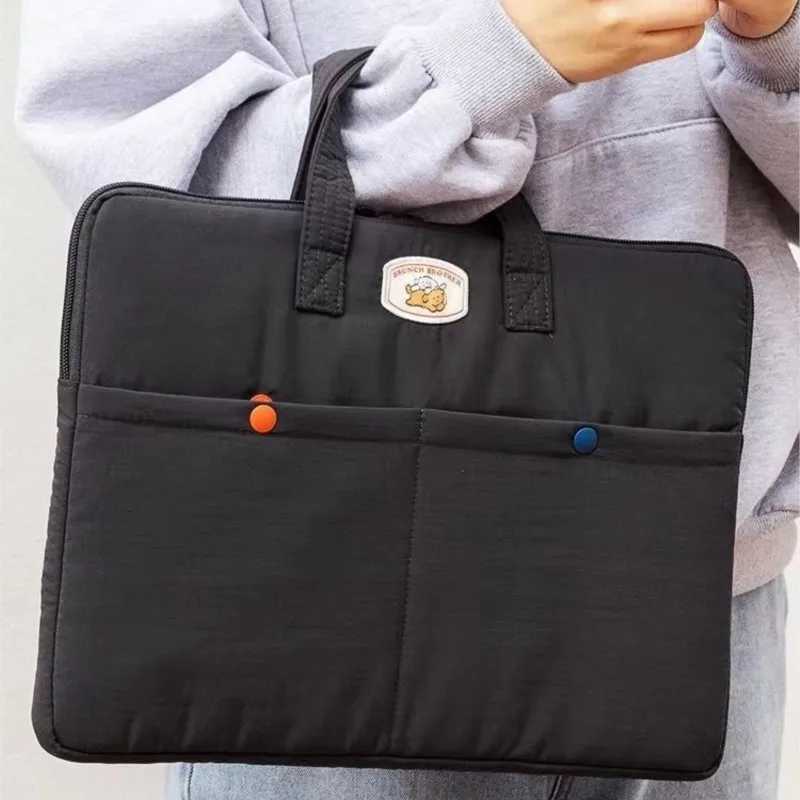Ins Korean Cute Puppy Laptop Bag Portable MacBook Air Pro 13 133 14 156 Inch Case Shockproof Lightweight Student Notebook BagsT251125