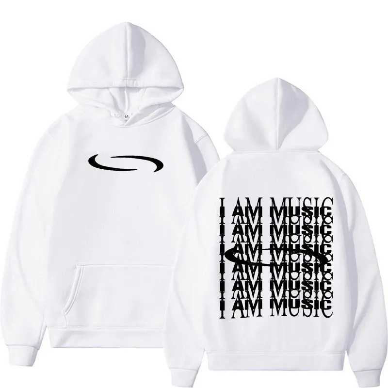 I am MUsic Hoodie Opium Ken Carson Narcissist Tour Rap Sweater Mens Casual Loose super Big Hoodie M250425