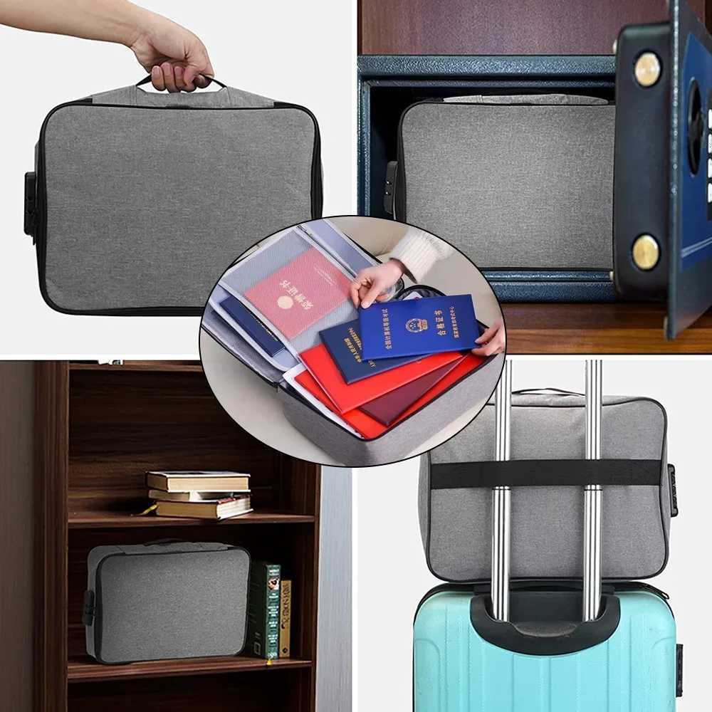 Men Briefcase Handbags Documents Organizer New Avocado Print Tote Travel Credentials Luggage Storage Safe File Lockbox Women BagT251125