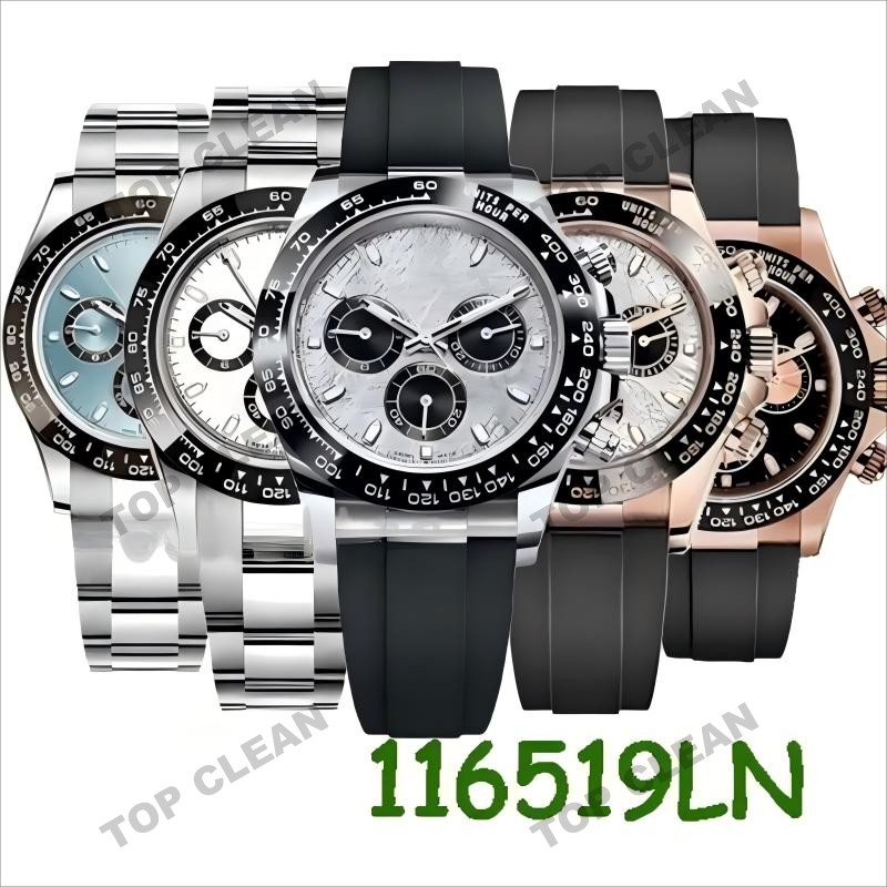 40mm Luxury Men Watch 2813 Automatic/quartz Movement Watches Full Stainless Steel Sports Chronograph Mens Watches luminous montre de luxe Wristwatches gifts