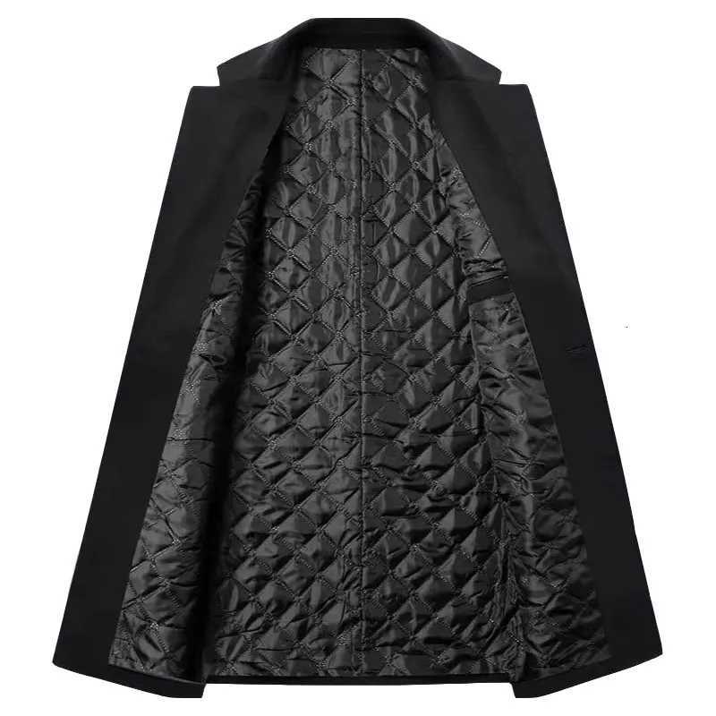 Mens Jackets Mens Woolen Coat Autumn Winter Men Business Casual Thickened Warm Wool Jacket Coat Male Slim Trench Coat OvercoatT251125