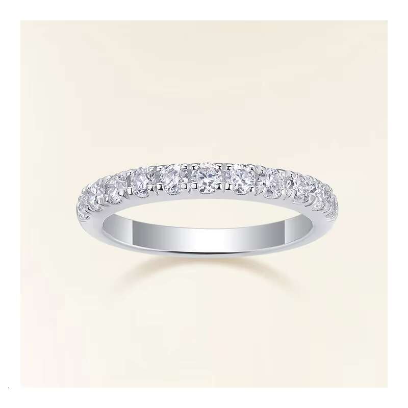 1 PCs to Customization Moissanite Jewelry 925 Silver 2.6g Round Cut Vvs Moissanite Stones Ring for Women/ Men with All Plating