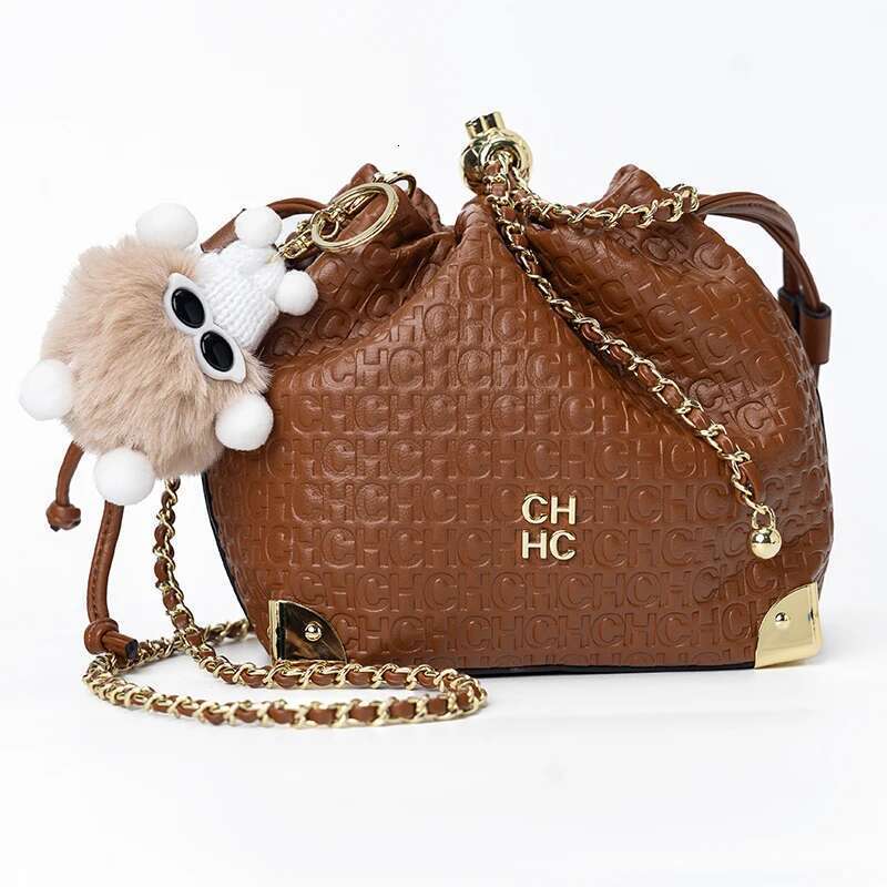 CH Light Chain Bag Adjustable Brand Letter Print Cartoon Pendant Design Unique Popular Crossbody High Quality Ladies Bag