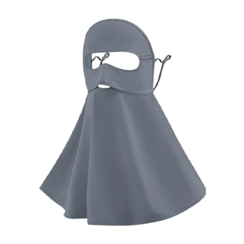 Full Face Sunscreen Mask Female Summer Anti-Ultraviolet Driving Riding Sunshade Face Kini Eye Protection Ice Silk Masks 250424
