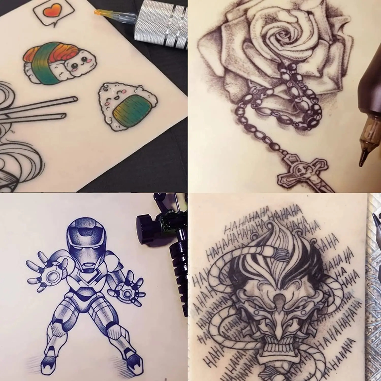 30/10/5/1PCS Silicone Tattoo Practice Skin Double Fake Tattoo Skin Permanent Makeup Tattoo Beginner Practice Synthetic Leather 250422