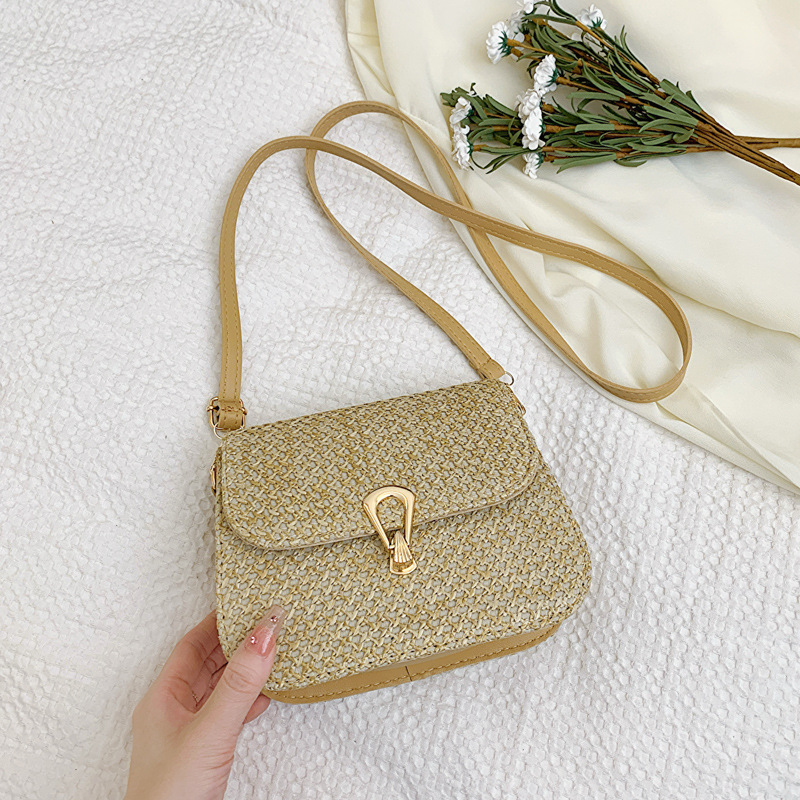 2025 New Designer Bag Free Delivery Designer Shoes By Women's 2024 Fresh Personalized And Design Spring/Summer Grass Woven Small Square Trendy On