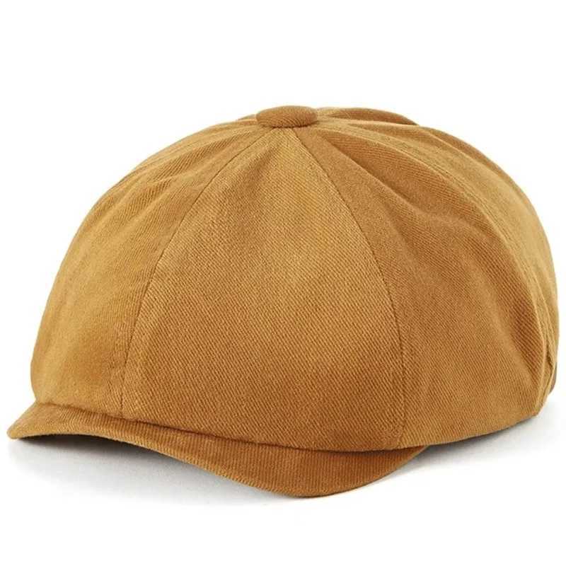 High Quality Cotton Newsboy Caps Dad Ivy Hat Flat Sun Cap Men Cabbie Cap Women Berets Fashionable Gatsby Hats J251125