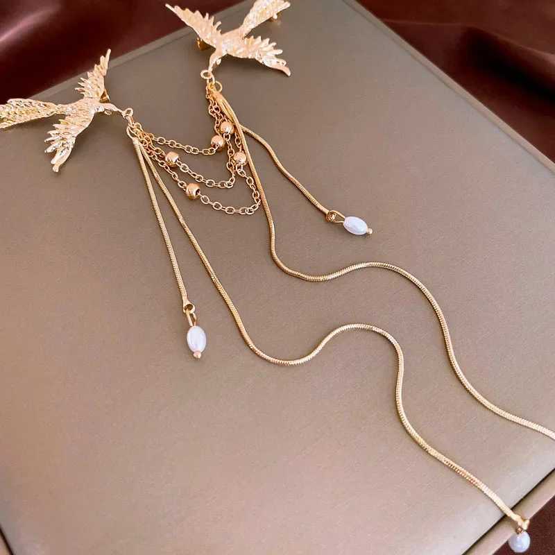 Fire Phoenix Brooch Pins Delicate Long Fringe Brooches for Women Men Animal Bird Corsage Clothes Bags Party Accessories J251125