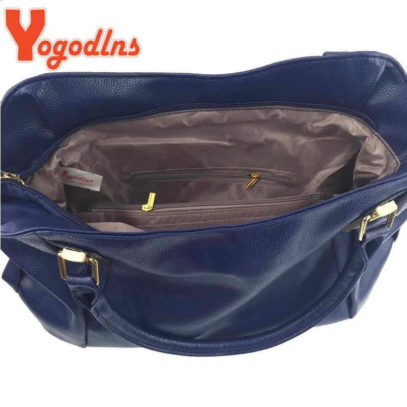 Yogodlns er Women Handbag Female PU Leather Bags Handbags Ladies Portable Shoulder Bag Office Ladies Hobos 250417