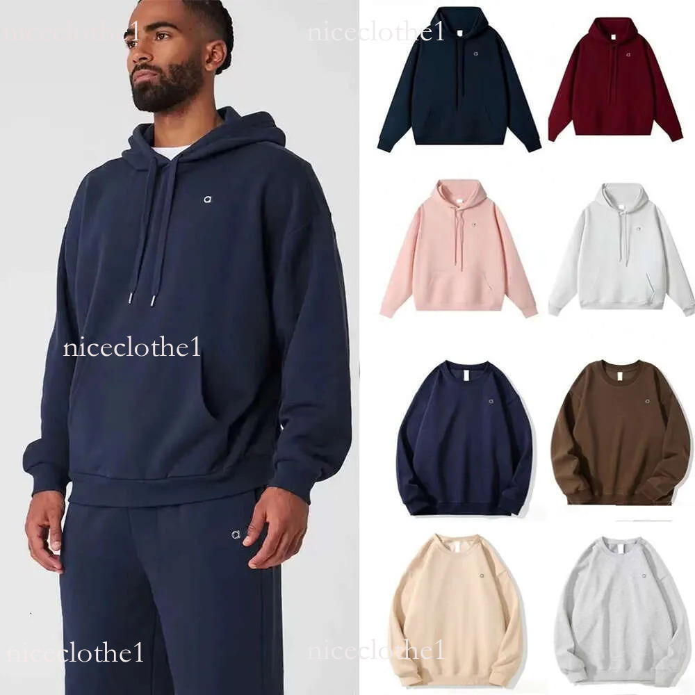 Designer Alosetism Hoodie Leisure Tops Hip Hop Pullover With Raised Lettering Clothes Set Unisex Oversized Sweatshirt Winter Fall Coat Men Women Sweatshirt 4Cf