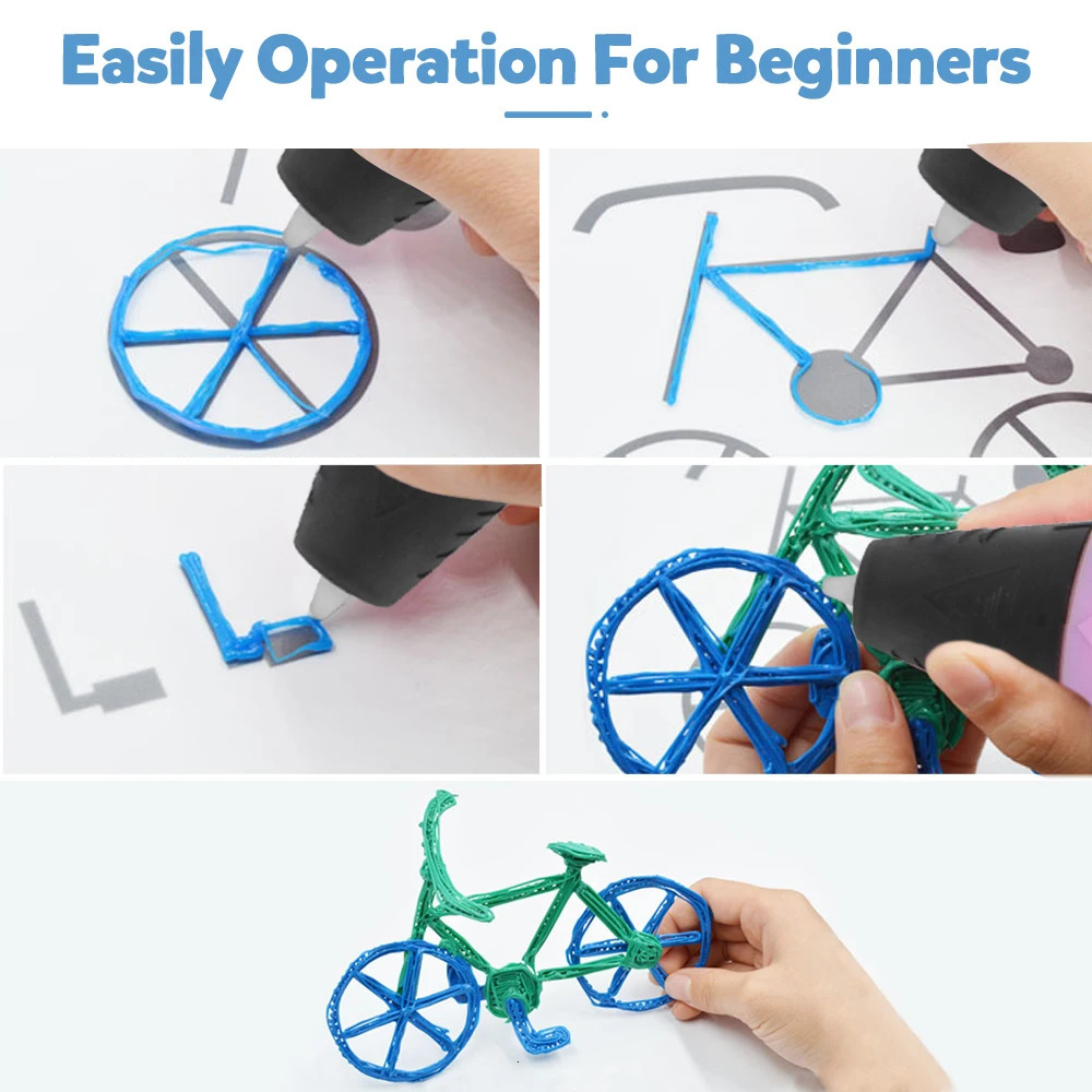 3D printing pen DIY Pens 3D Pen for Children Kids Creative Childs Birthday Gift with PLA Filament Portable Travel Case 251125