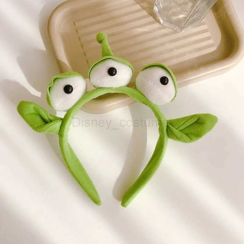 Disney Cartoon Ear Toy Story Headband Female Cute Alien Hair Girl Plush Doll Hair Accessories Childrens Party Christmas Role Playing Gift X250425