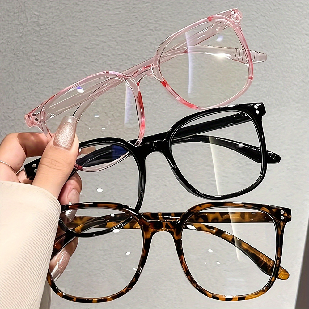 4 pairs of summer unisex minimalist style glasses, casual glasses for daily use, and fashionable accessories suitable for outdoor activities