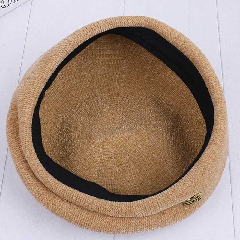 Winter berets caps for women soft and comfortable knitted warm painters hats vintage pumpkin hat lolita hat boinas para mujer J251125