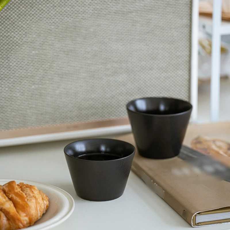 200/250ML Ceramic Coffee Mug Simple Solid Color High-quty Ceramic Espresso Latte Cup Breakfast Milk Tea Cup Home Water cups Y251125