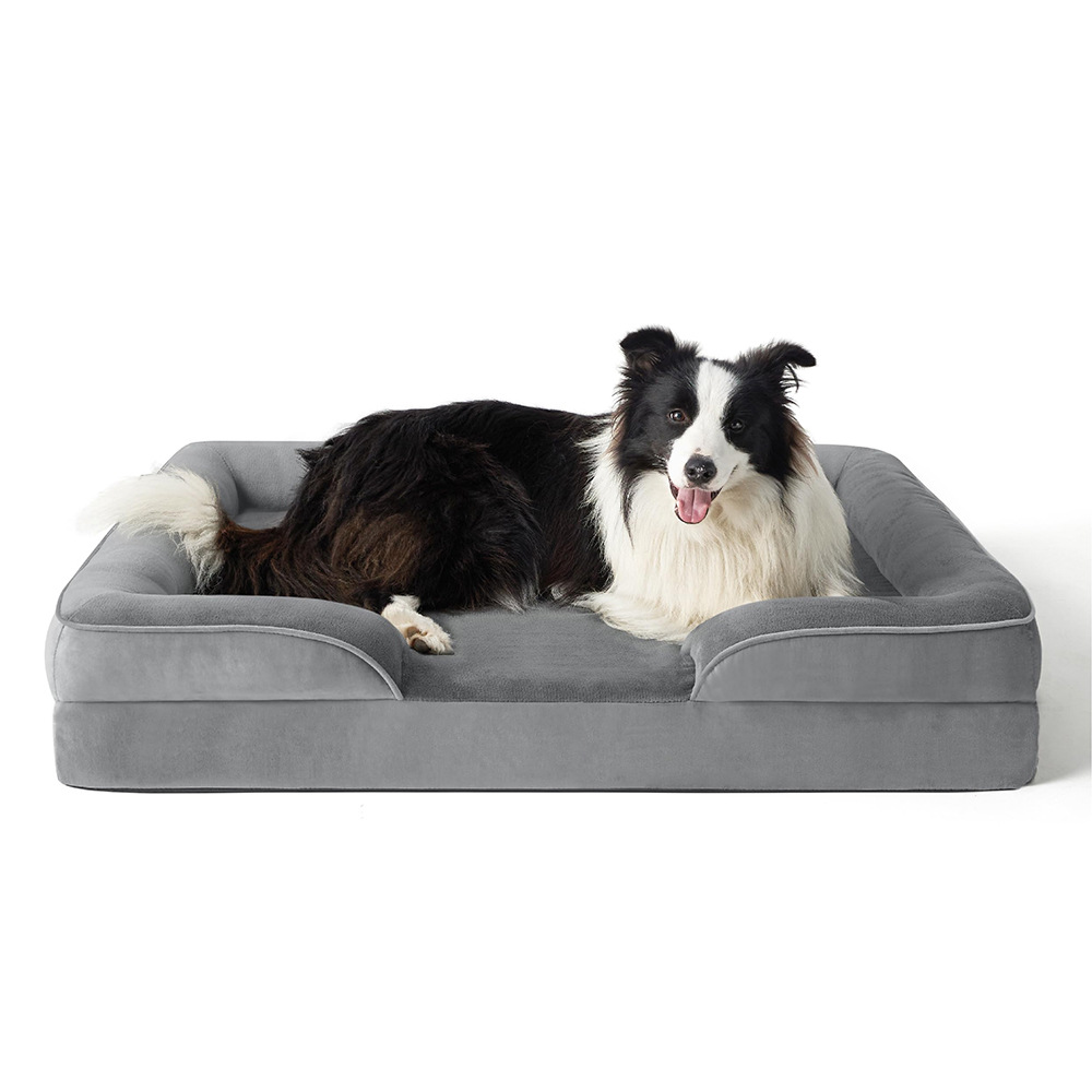 Pet supplies dog plush sofa comfortable and washable universal medium and large pet nest