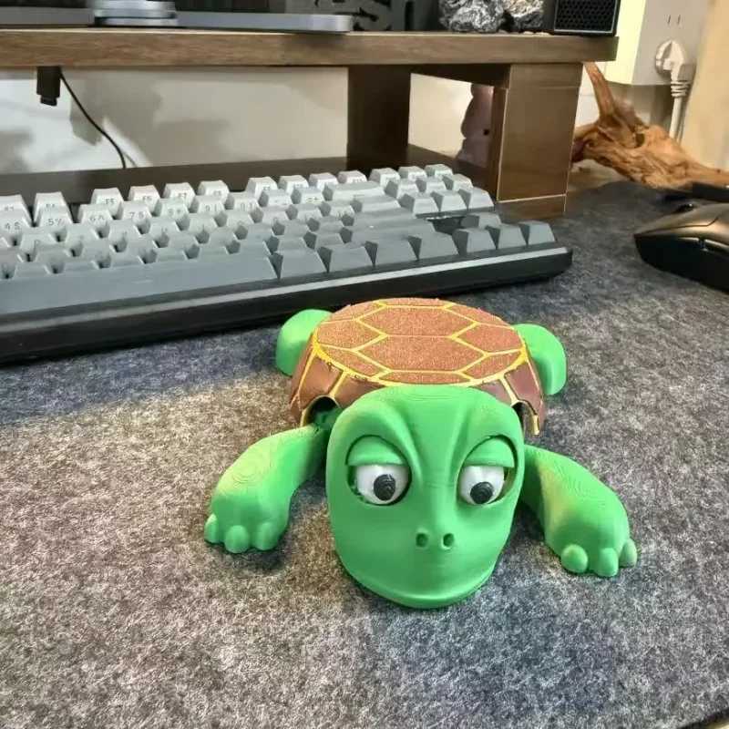 3D printed quirky turtle roller coaster panic turtle insulated roller coaster decoration pressure relief fun Bugsy doll cup base decoration X250425