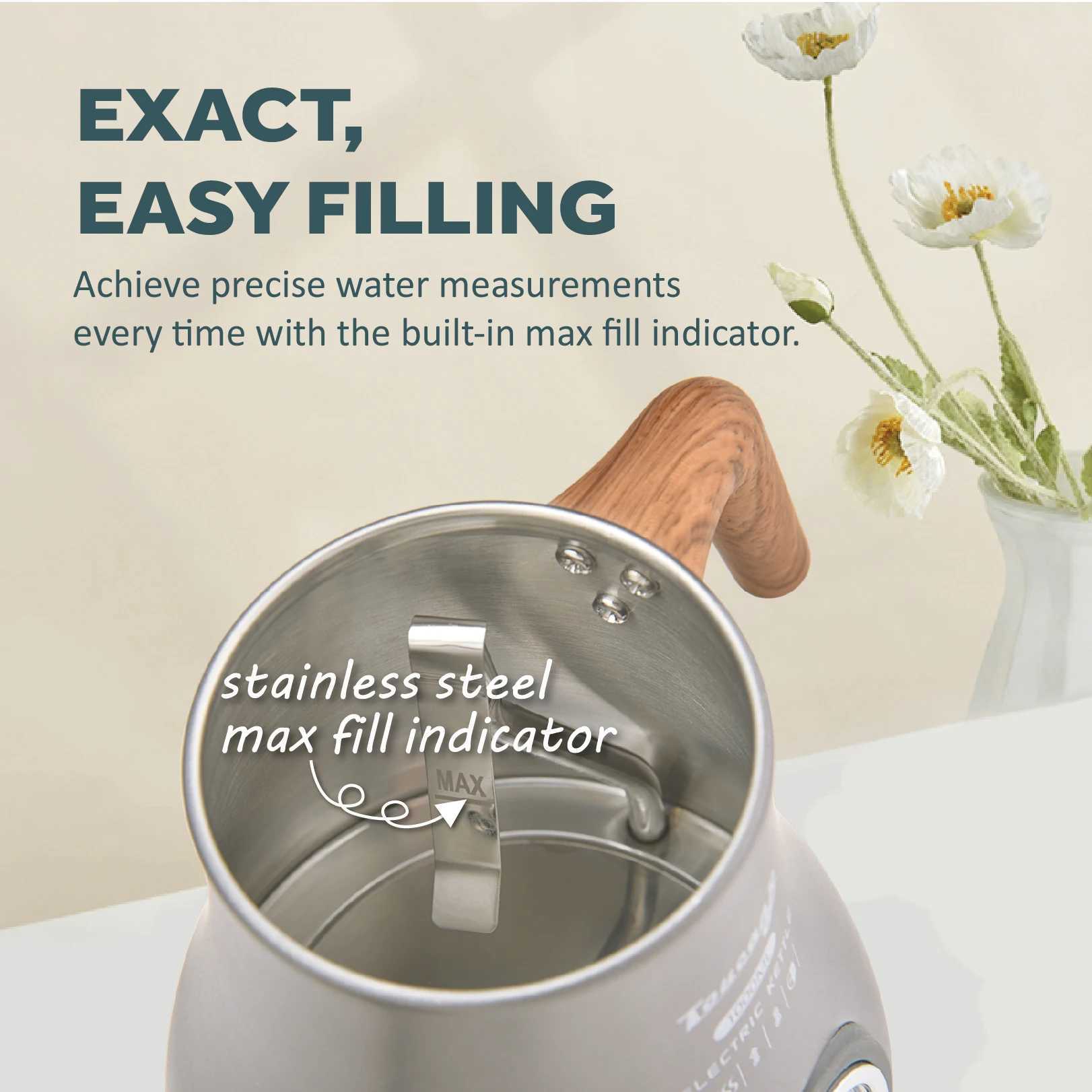 110V/220V stainless steel intelligent temperature control anti overheating kettle teapot C251125