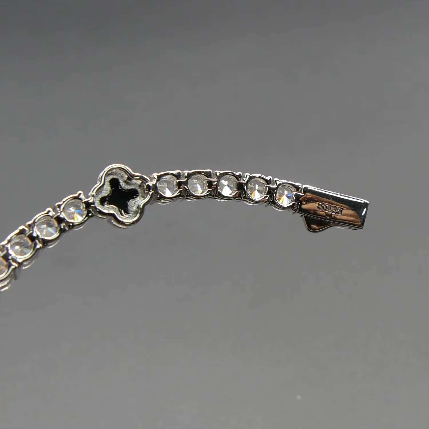 Elegant Luxury Womens 925 Silver Bangle Bracelet with Sparkling Moissanite and 18K Gold Plated for a Regal Look