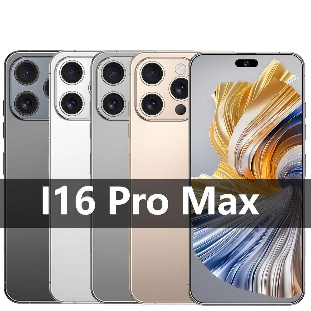 2025 New High-end Phone I16 Pro Max 7.3 inch Full Screen Global Version Mobile Phones 16GB+1TB 5G Dual SIM Card Cell Phone 8000mAh HD display Face rec