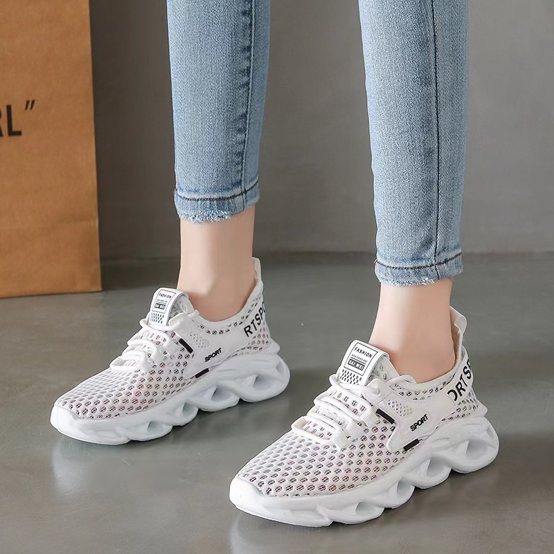 Summer New Korean Breathable Flyknit Instagram Trendy Student Running Sports Women S Casual Shoes Ddmysaturn