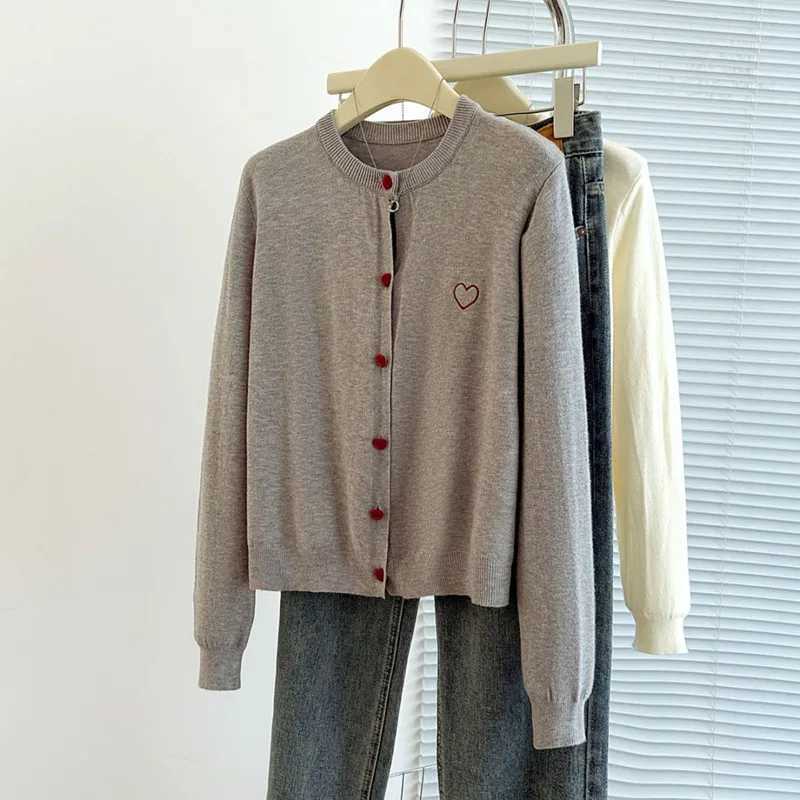 Knitted Sweater Women Cardigans New Long Sleeve O-Neck Black Knit Sweater Cardigan Women Tops Knitwears Sueters De Mujer Q927T251125