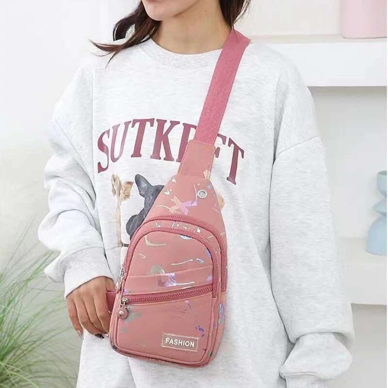 Women's Versatile New Trendy Oxford Cloth Single Shoulder Diagonal Cross Bag Fashionable Travel Chest Small Backpack