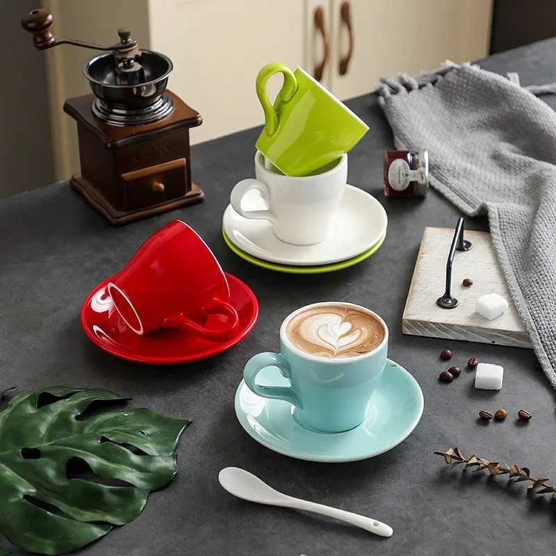 180ml Tulip Creative Mug Latte Mug Americano Coffee Mug Saucer Mug Coffee Mug Y251125