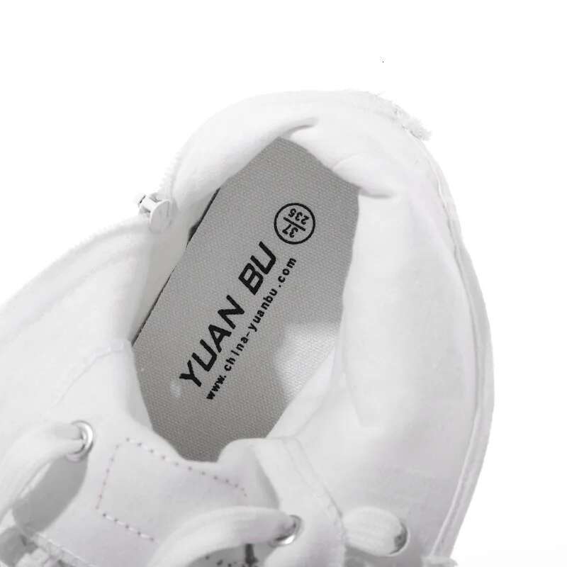 Spring new embroidered lace-up side zipper high-top couple canvas casual flat inner heightening large size women's shoes