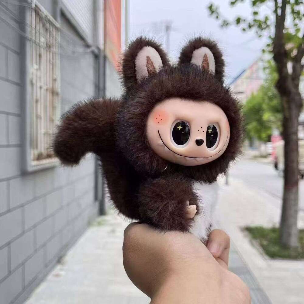 Labubu Plush Little Squirrel Reborn Naked Plushie Keychain Cartoon Vinyl Doll Machine Wholesale Trendy Toy