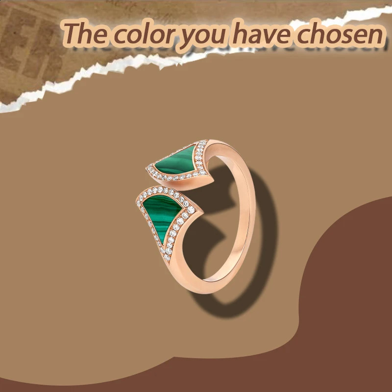 Advanced enamel pure silver S925 ring n fashionable temperament niche BV series ring holiday gift 250425
