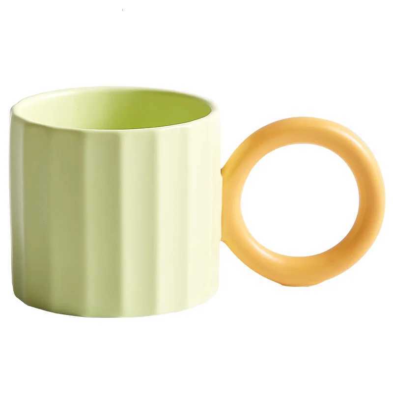 260ml Large Capacity Ceramic Mug Office Water Cup Tea Cup Afternoon Tea Coffee Cup Nordic Household Juice Milk Drinking Set Y251125