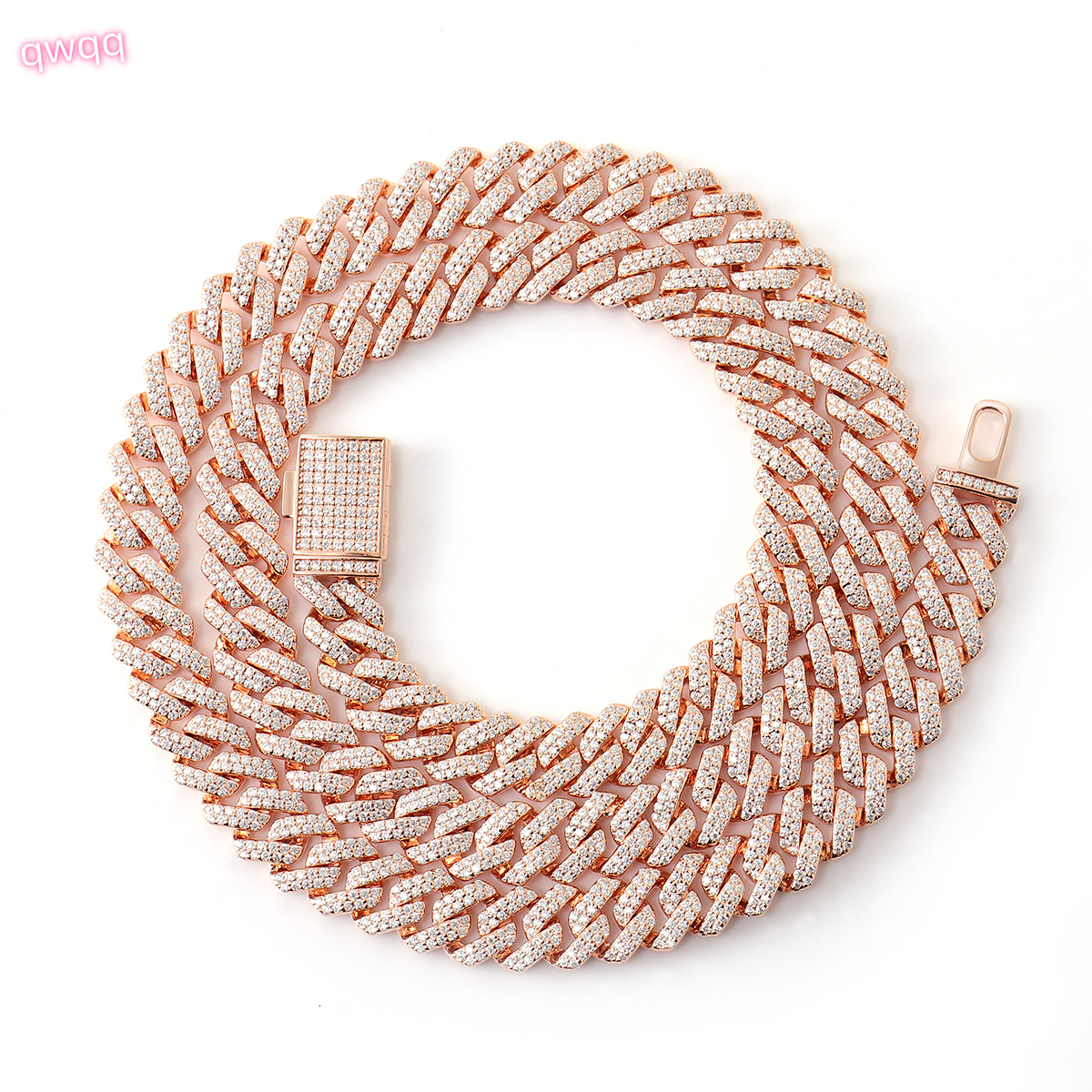 10mm 12mm Real 18k Gold Cuban Chain Link Customized Moissanite Diamond Hip Hop Jewelry Necklace with GRA Certified Bracelet