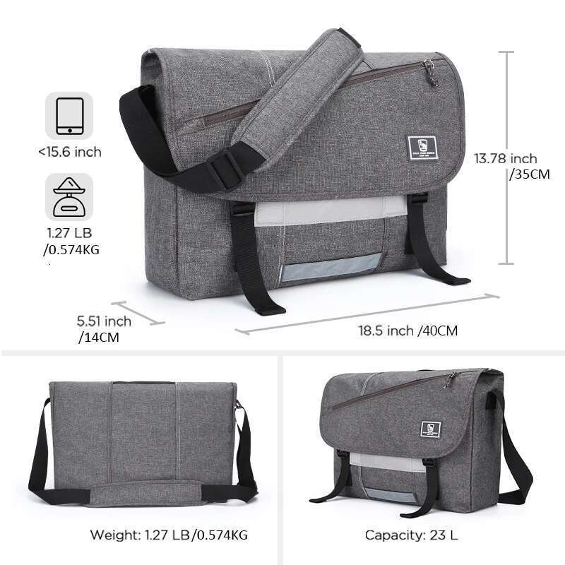 OIWAS 15 Inch Laptop Men Messenger Fashion Travel Sling Shoulder Bag Men's Canvas Briefcase Male Crossbody Pack For Teenages