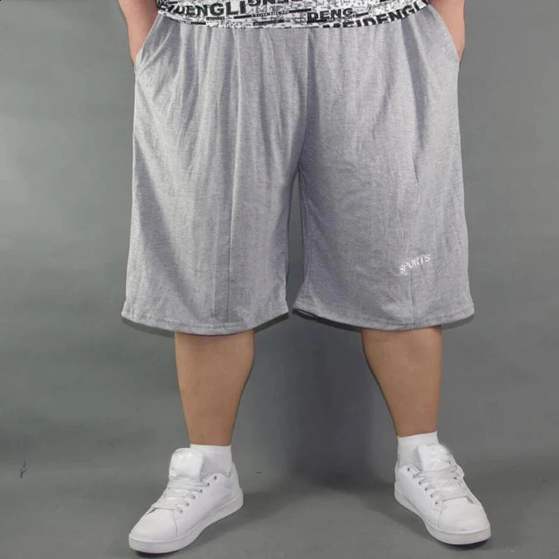 Men plus size shorts plus size 10XL 8XL 9XL waist 142cm summer large elastic sports casual loose large size 60 blue shorts 250420