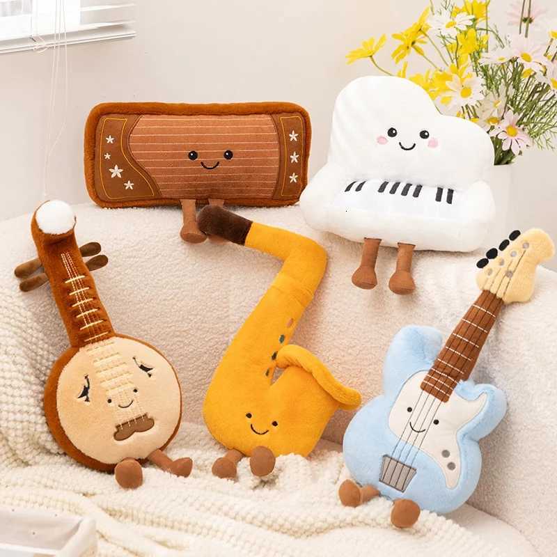 Cute Playful Music Instrument Plush Toy Stuffed ViolinPianoGuitarBassUkulele Soft Doll Birthday Gift for Kids Music LoversXJ251125