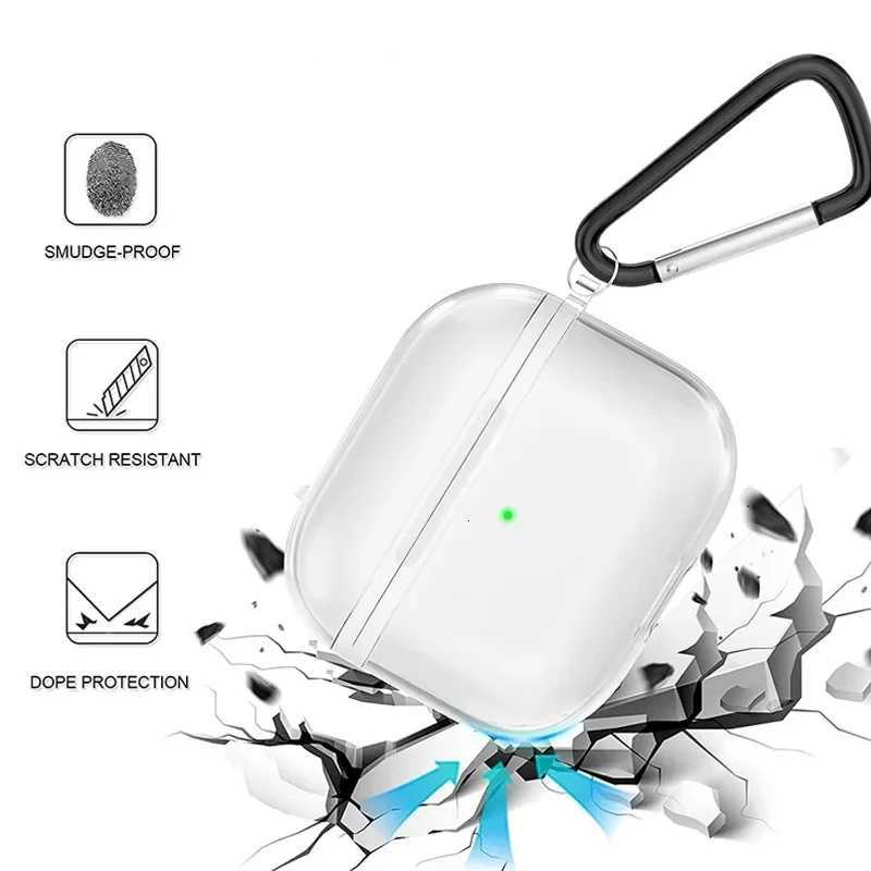 For Airpods Pro 3 Case Accessories Shockproof Clear Full Protective Cover for Air Pods Pro Gen 3 2025 with Keychain Cleaning PenW251125