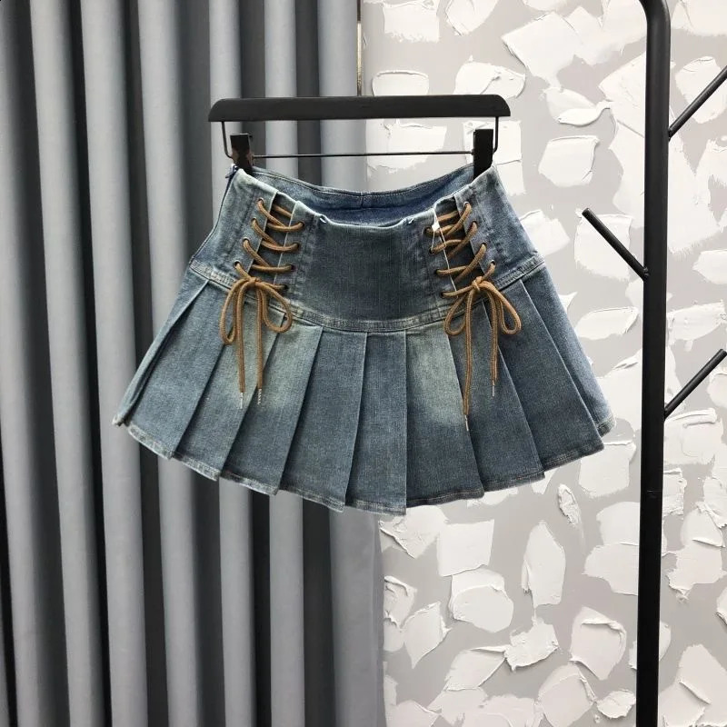 Childrens clothing spring/summer denim shorts Korean version A-line fashion 250424
